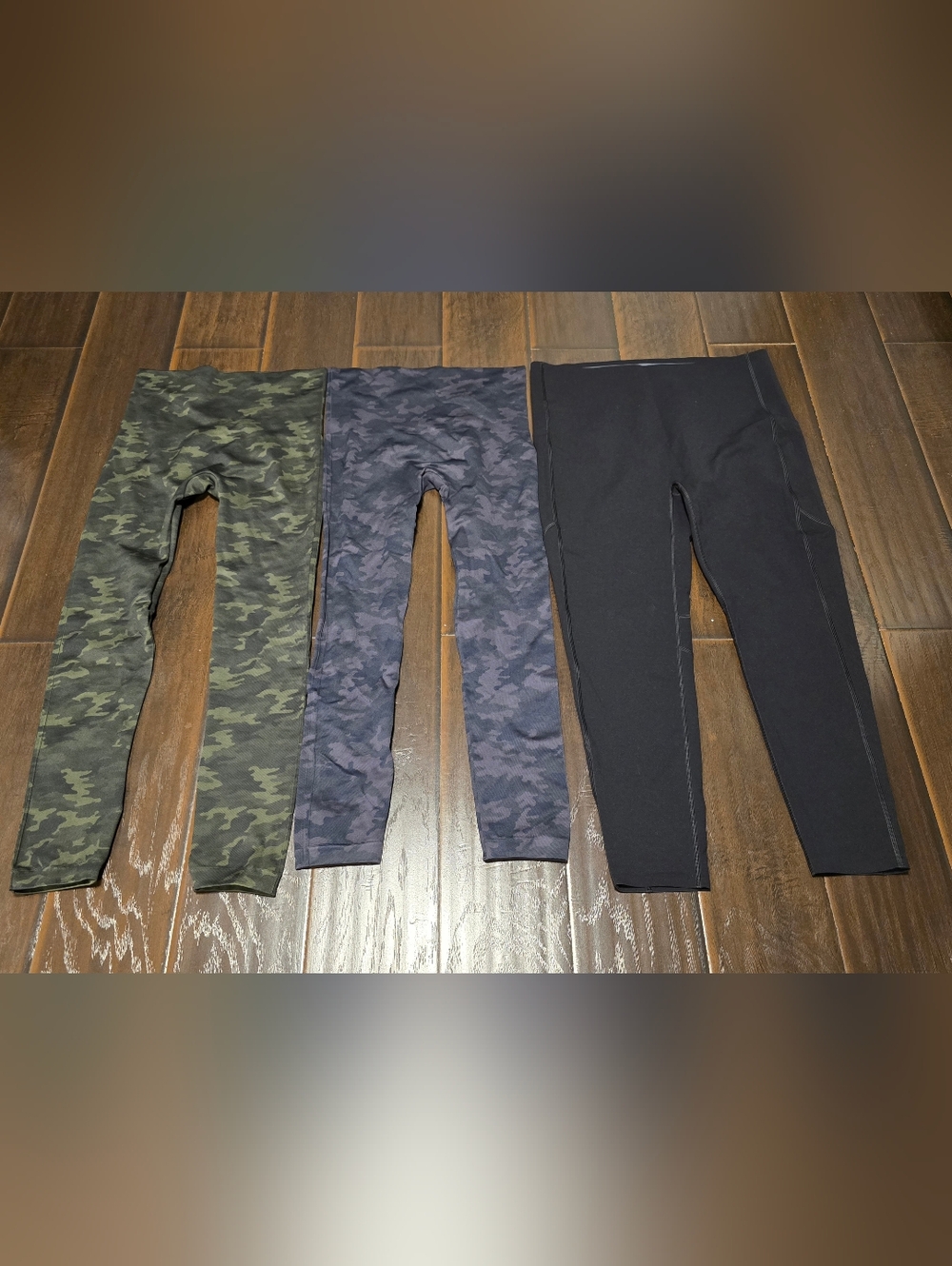 Spanx pants, leggings 1x black green camo  3 pairs Womens Leggings Clothes